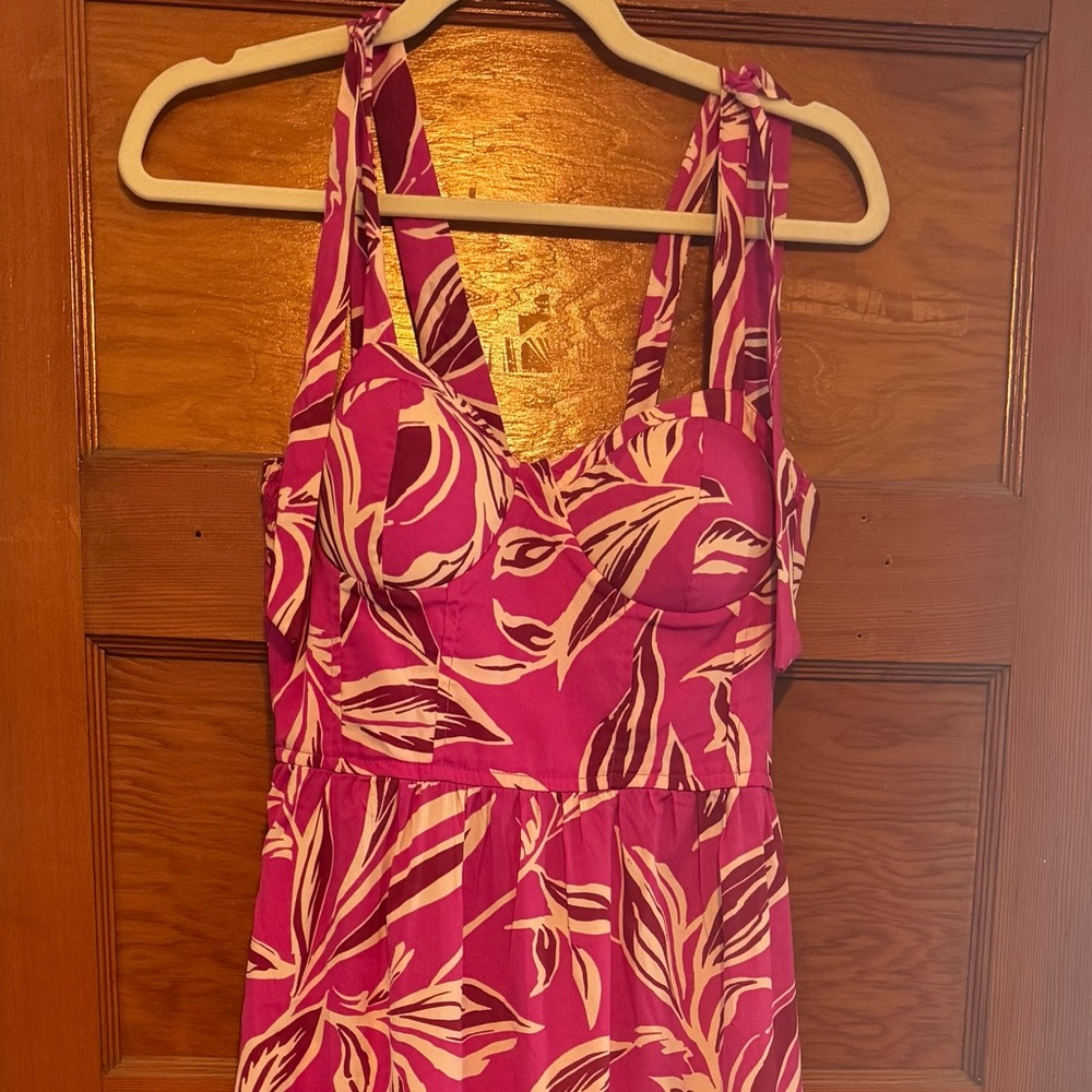 Elegant Pink Floral Dress